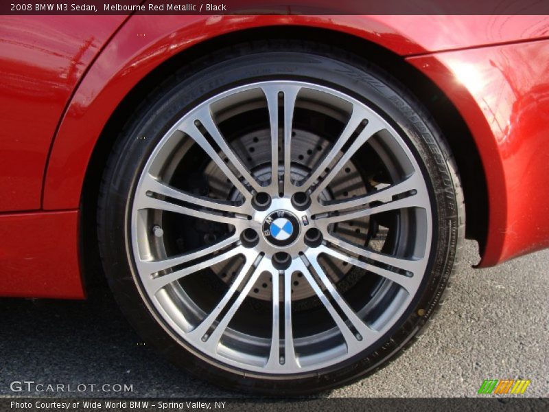 Melbourne Red Metallic / Black 2008 BMW M3 Sedan