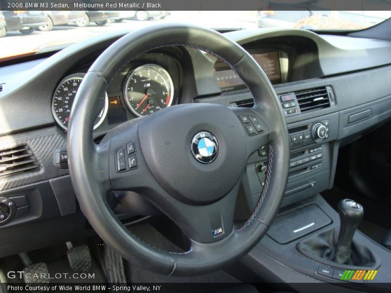 Melbourne Red Metallic / Black 2008 BMW M3 Sedan