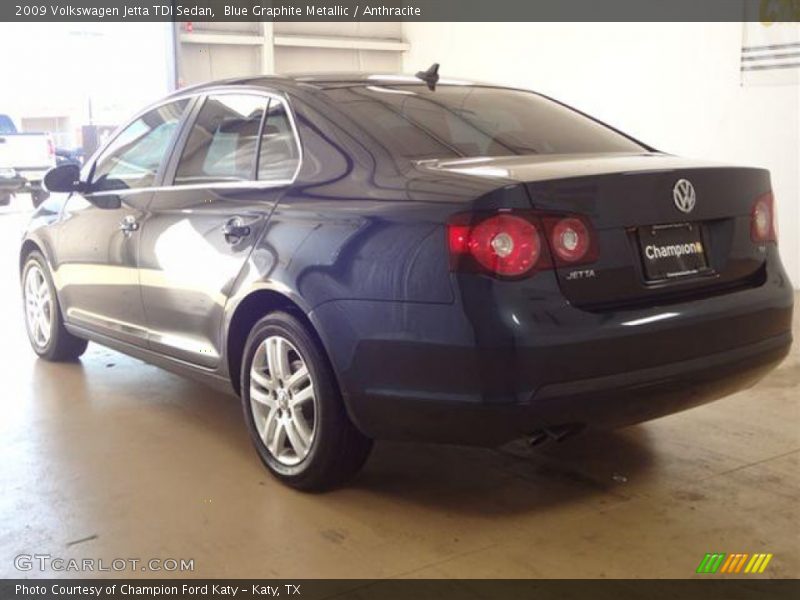 Blue Graphite Metallic / Anthracite 2009 Volkswagen Jetta TDI Sedan