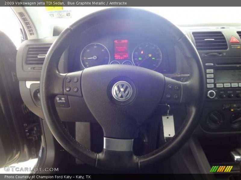 Blue Graphite Metallic / Anthracite 2009 Volkswagen Jetta TDI Sedan