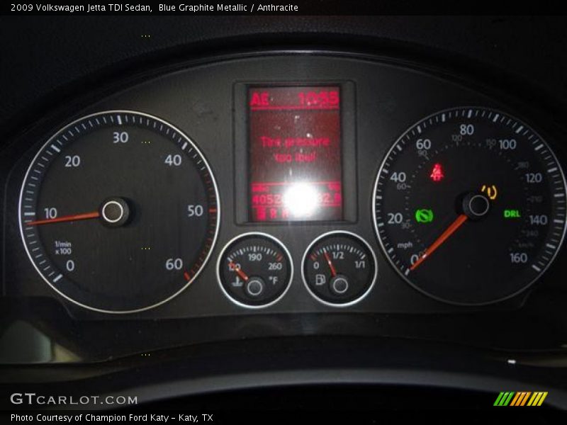 Blue Graphite Metallic / Anthracite 2009 Volkswagen Jetta TDI Sedan