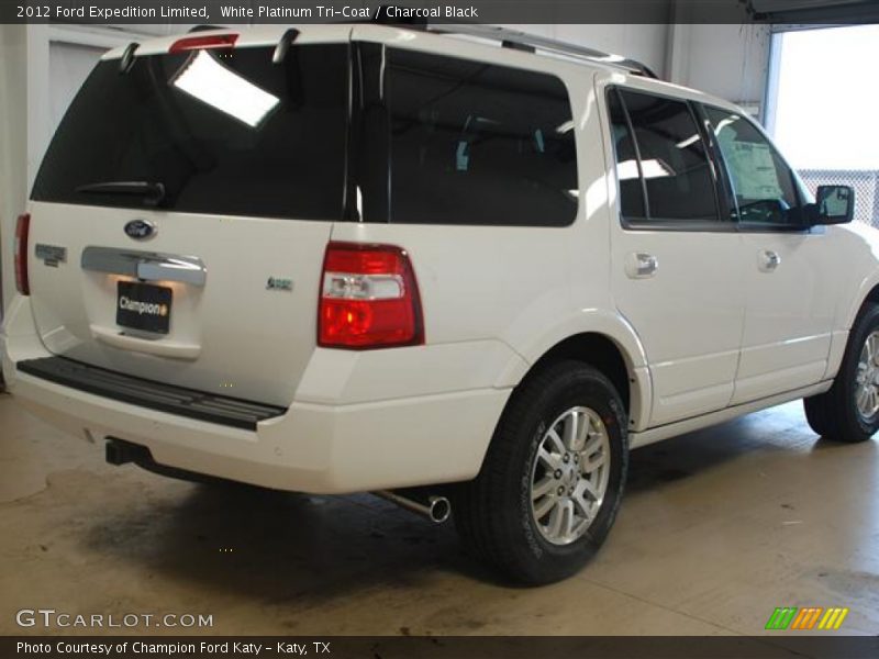 White Platinum Tri-Coat / Charcoal Black 2012 Ford Expedition Limited