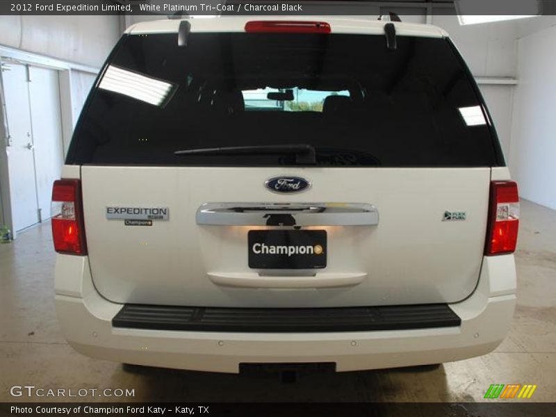 White Platinum Tri-Coat / Charcoal Black 2012 Ford Expedition Limited
