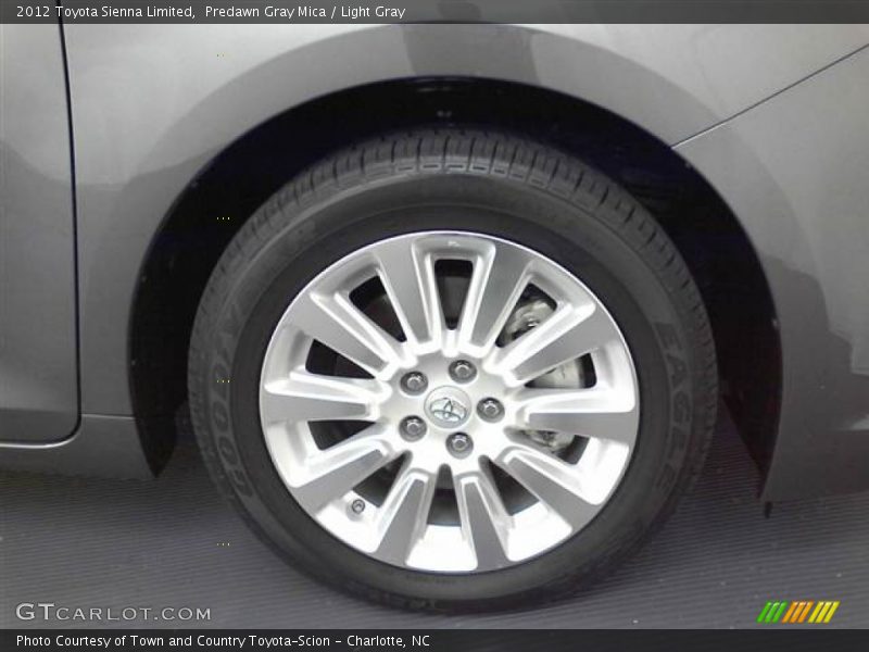 Predawn Gray Mica / Light Gray 2012 Toyota Sienna Limited