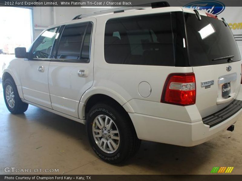 White Platinum Tri-Coat / Charcoal Black 2012 Ford Expedition Limited