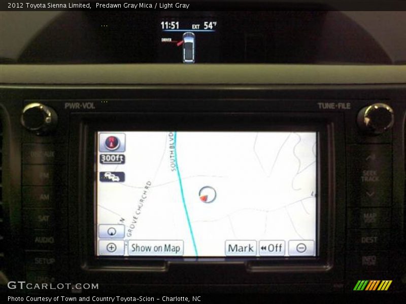 Predawn Gray Mica / Light Gray 2012 Toyota Sienna Limited