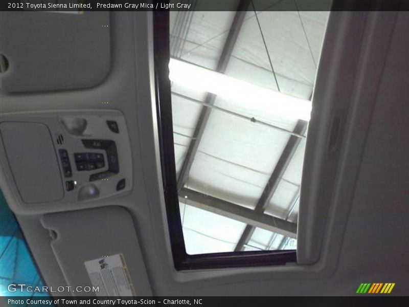 Predawn Gray Mica / Light Gray 2012 Toyota Sienna Limited