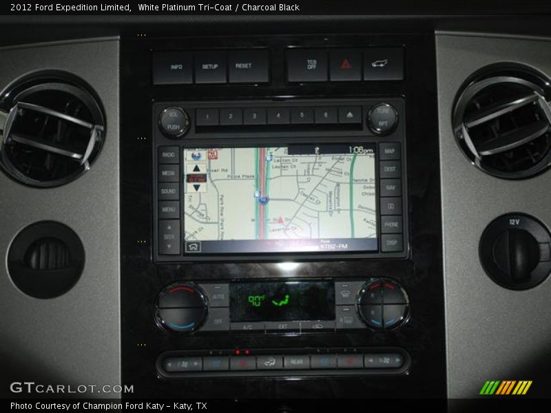 White Platinum Tri-Coat / Charcoal Black 2012 Ford Expedition Limited