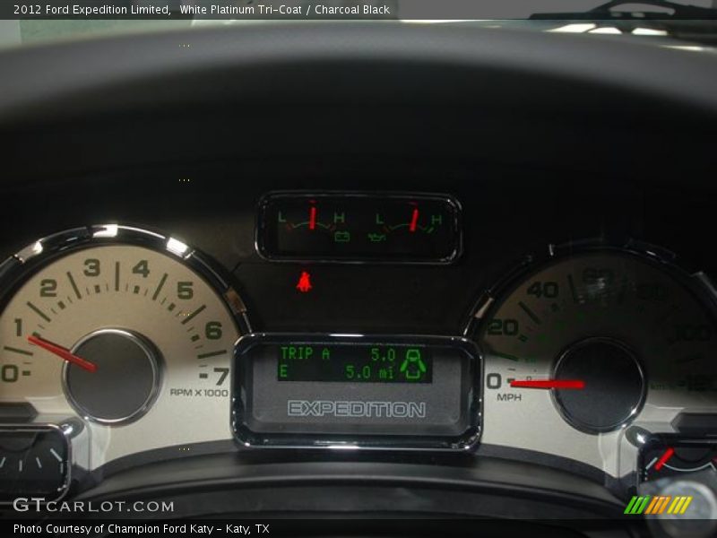 White Platinum Tri-Coat / Charcoal Black 2012 Ford Expedition Limited