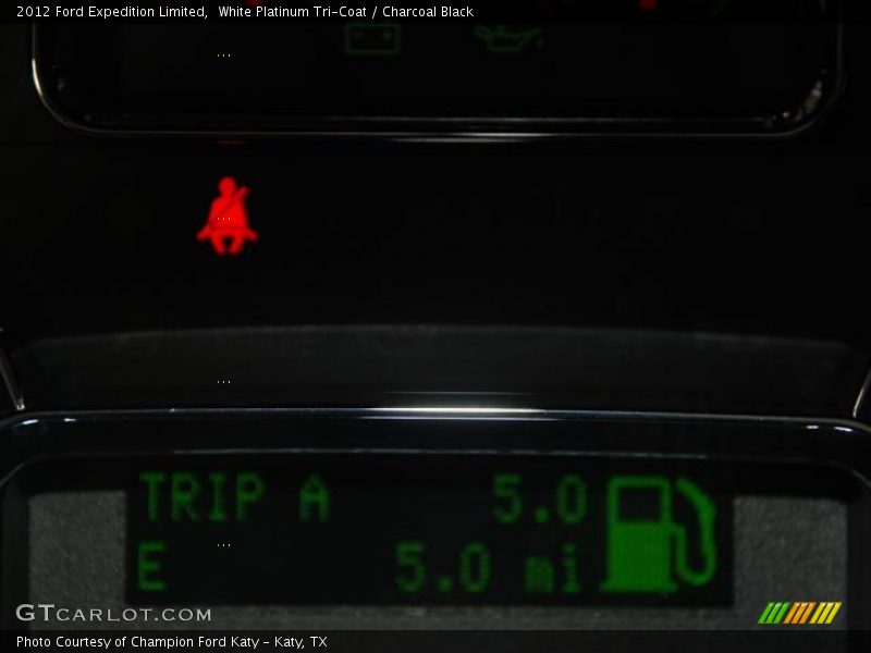 White Platinum Tri-Coat / Charcoal Black 2012 Ford Expedition Limited