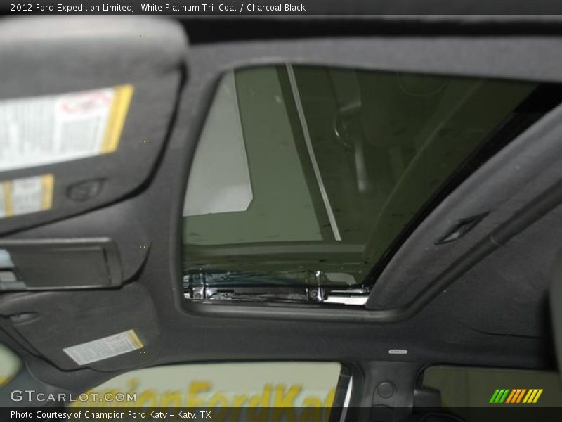 White Platinum Tri-Coat / Charcoal Black 2012 Ford Expedition Limited