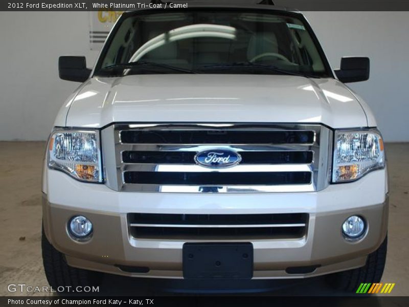 White Platinum Tri-Coat / Camel 2012 Ford Expedition XLT