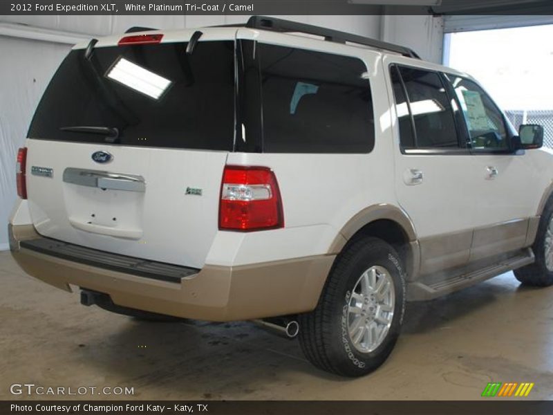 White Platinum Tri-Coat / Camel 2012 Ford Expedition XLT