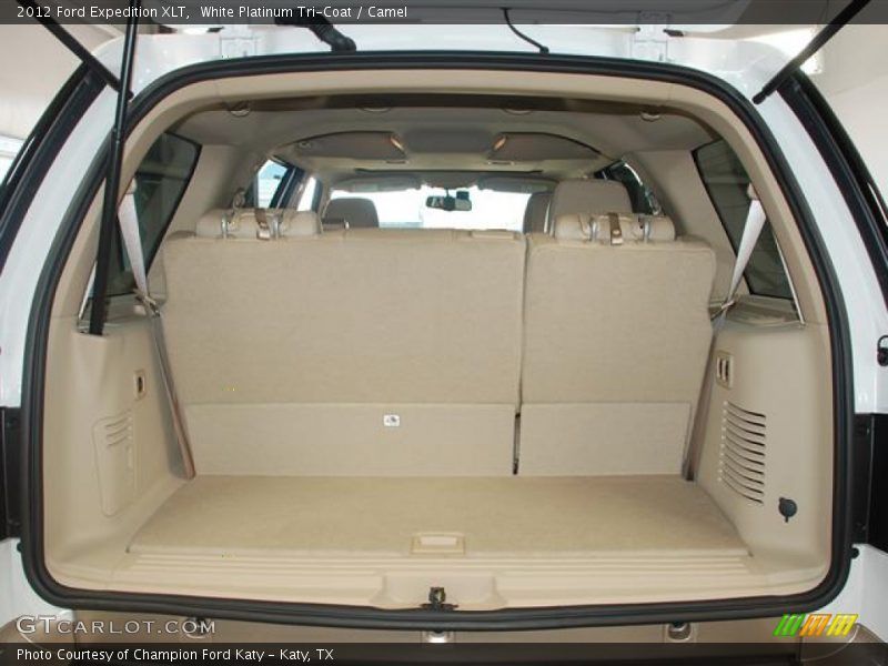 White Platinum Tri-Coat / Camel 2012 Ford Expedition XLT