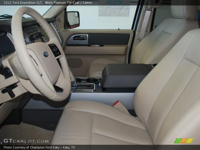 White Platinum Tri-Coat / Camel 2012 Ford Expedition XLT