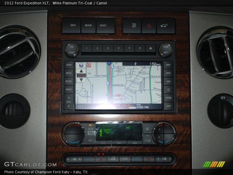 White Platinum Tri-Coat / Camel 2012 Ford Expedition XLT