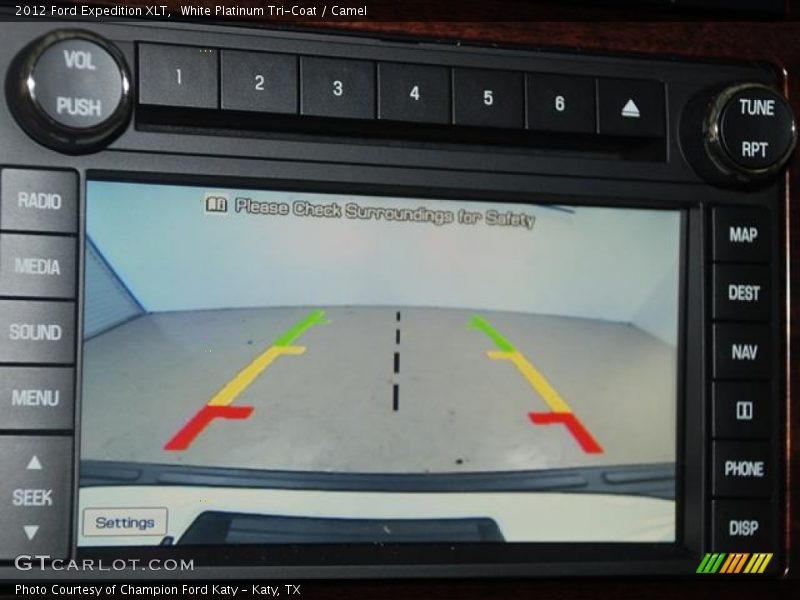 White Platinum Tri-Coat / Camel 2012 Ford Expedition XLT