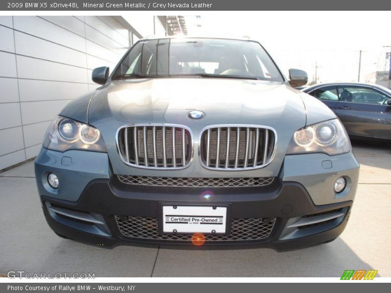 Mineral Green Metallic / Grey Nevada Leather 2009 BMW X5 xDrive48i