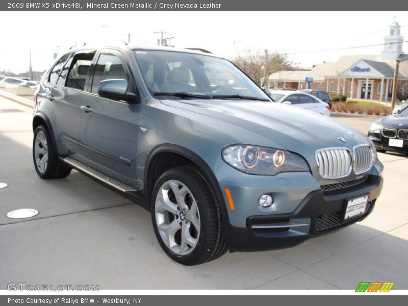 Mineral Green Metallic / Grey Nevada Leather 2009 BMW X5 xDrive48i