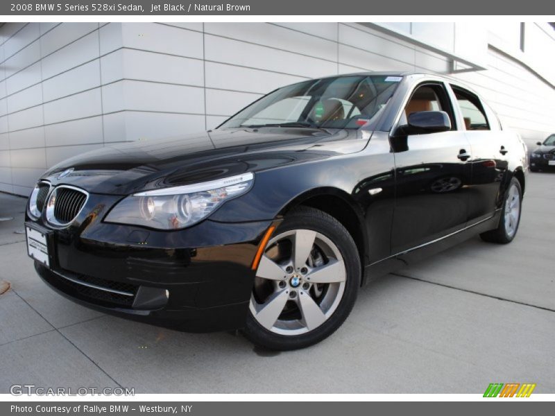 Jet Black / Natural Brown 2008 BMW 5 Series 528xi Sedan