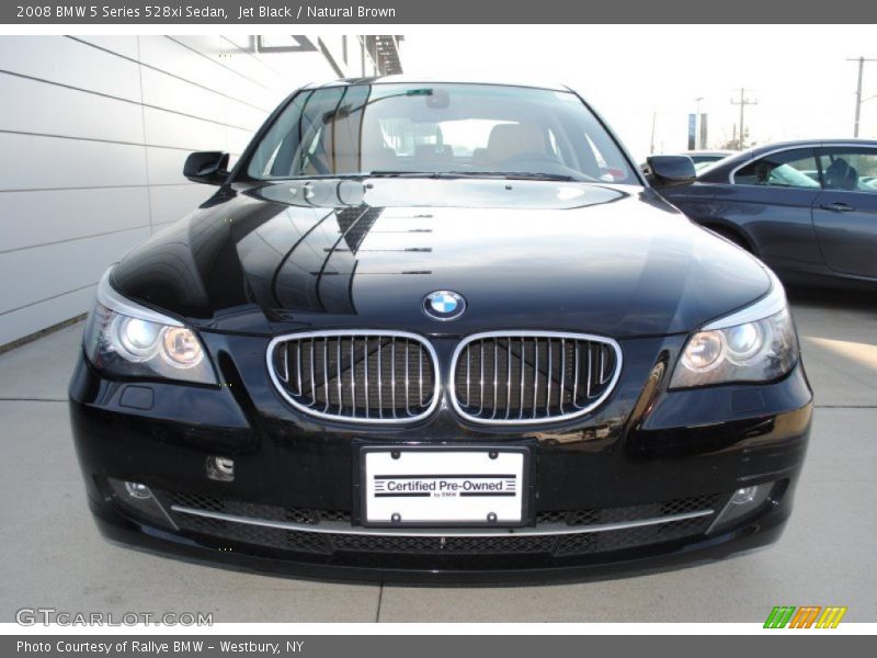 Jet Black / Natural Brown 2008 BMW 5 Series 528xi Sedan