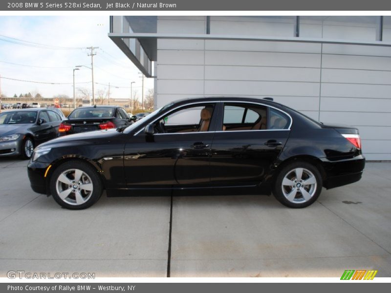 Jet Black / Natural Brown 2008 BMW 5 Series 528xi Sedan