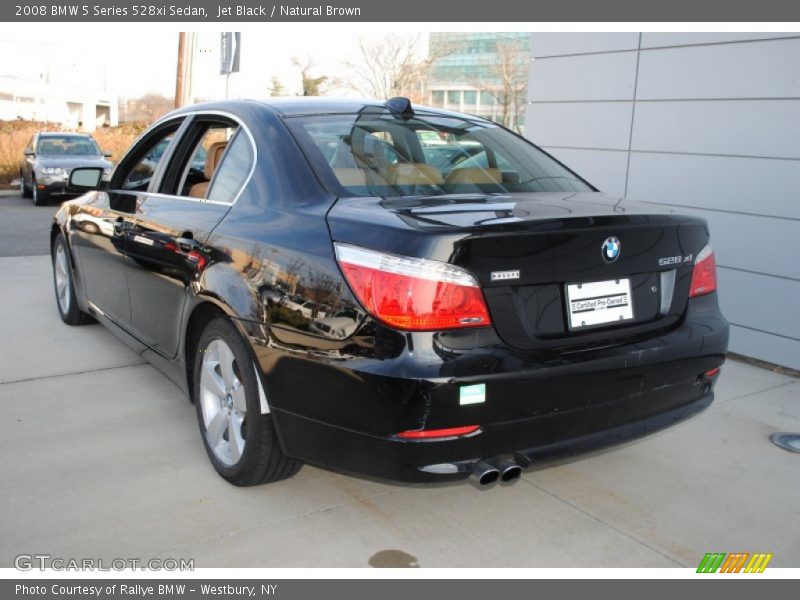 Jet Black / Natural Brown 2008 BMW 5 Series 528xi Sedan