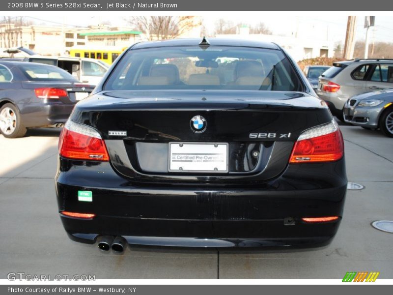 Jet Black / Natural Brown 2008 BMW 5 Series 528xi Sedan