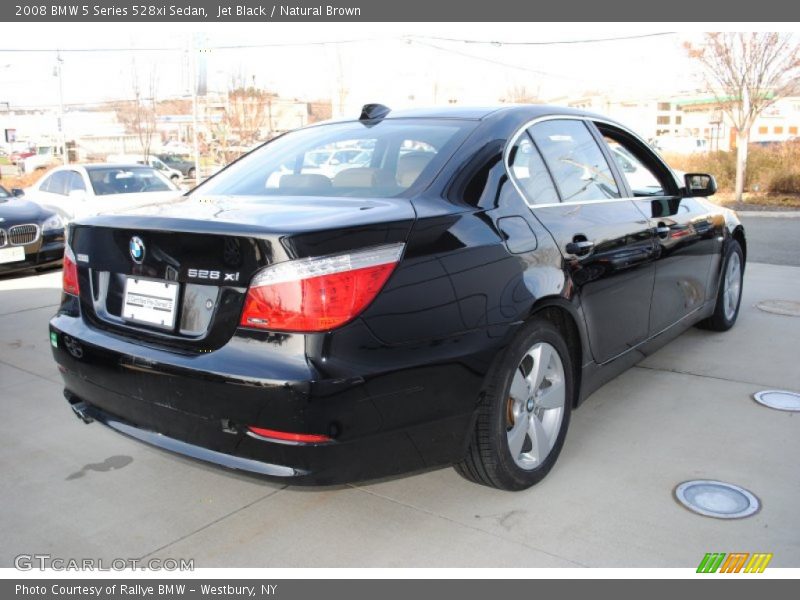 Jet Black / Natural Brown 2008 BMW 5 Series 528xi Sedan