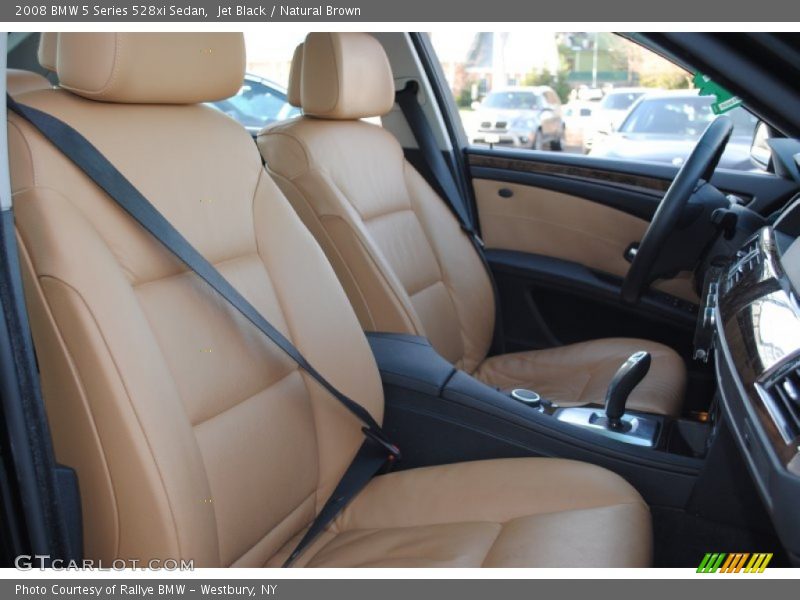 Jet Black / Natural Brown 2008 BMW 5 Series 528xi Sedan