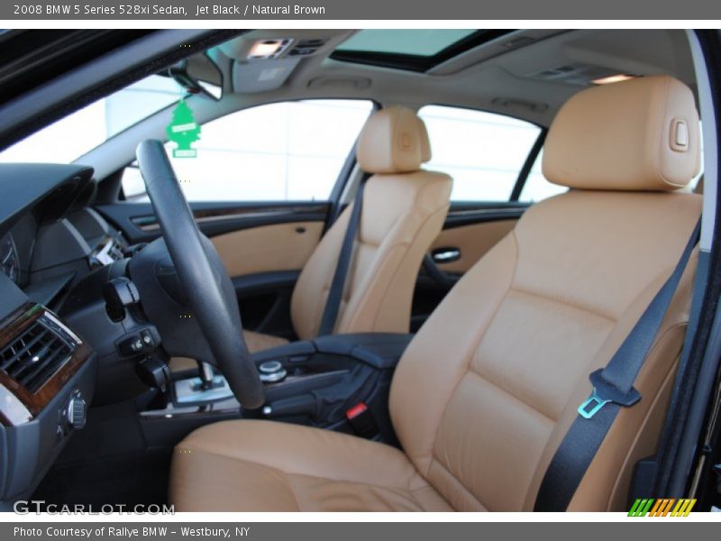 Jet Black / Natural Brown 2008 BMW 5 Series 528xi Sedan