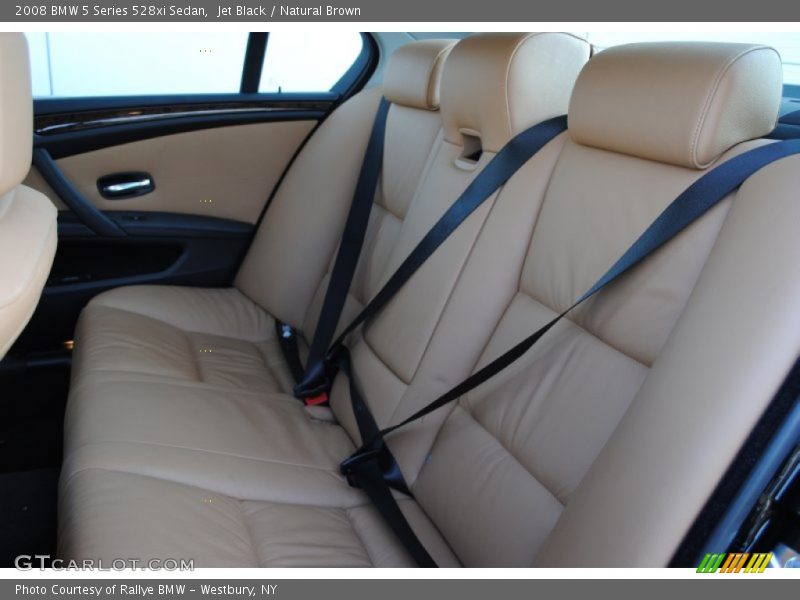 Jet Black / Natural Brown 2008 BMW 5 Series 528xi Sedan
