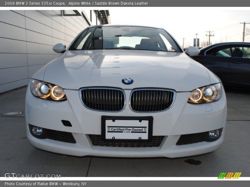 Alpine White / Saddle Brown Dakota Leather 2009 BMW 3 Series 335xi Coupe