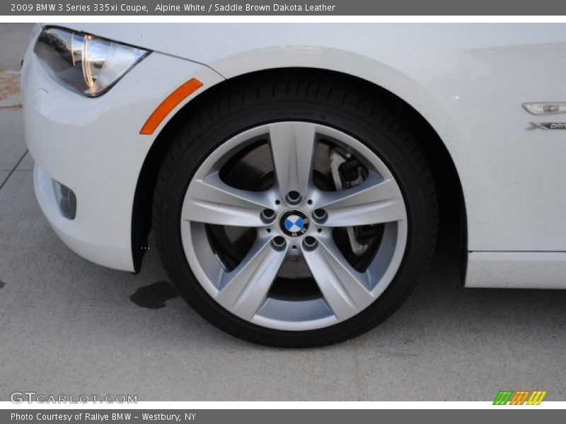 Alpine White / Saddle Brown Dakota Leather 2009 BMW 3 Series 335xi Coupe