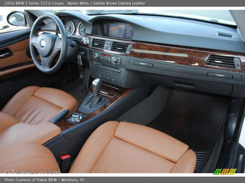 Alpine White / Saddle Brown Dakota Leather 2009 BMW 3 Series 335xi Coupe