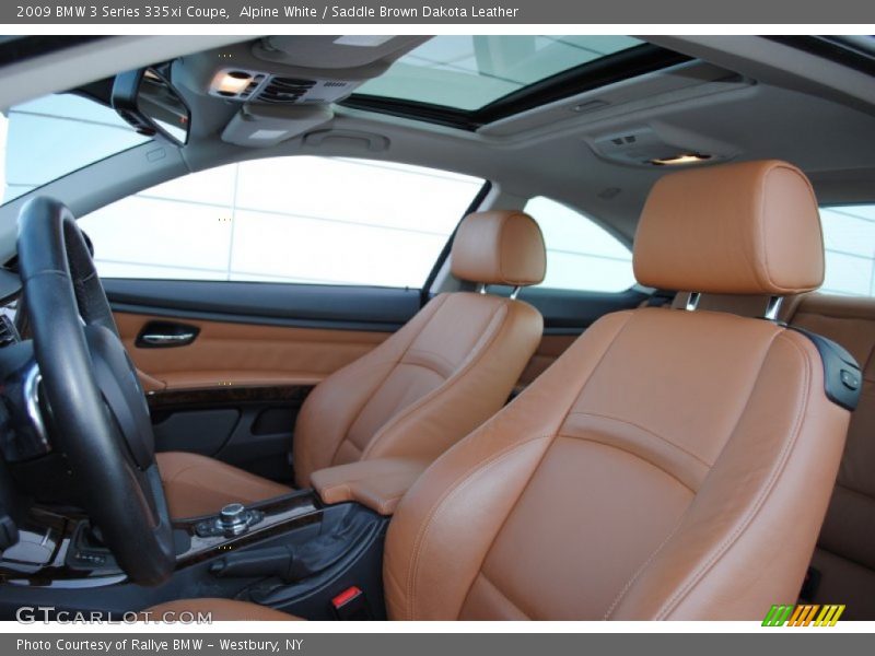 Alpine White / Saddle Brown Dakota Leather 2009 BMW 3 Series 335xi Coupe