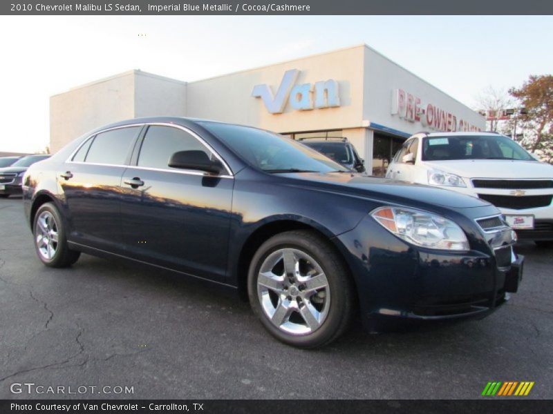 Imperial Blue Metallic / Cocoa/Cashmere 2010 Chevrolet Malibu LS Sedan