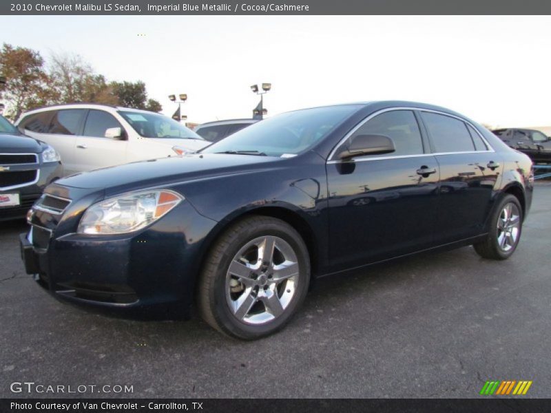 Imperial Blue Metallic / Cocoa/Cashmere 2010 Chevrolet Malibu LS Sedan