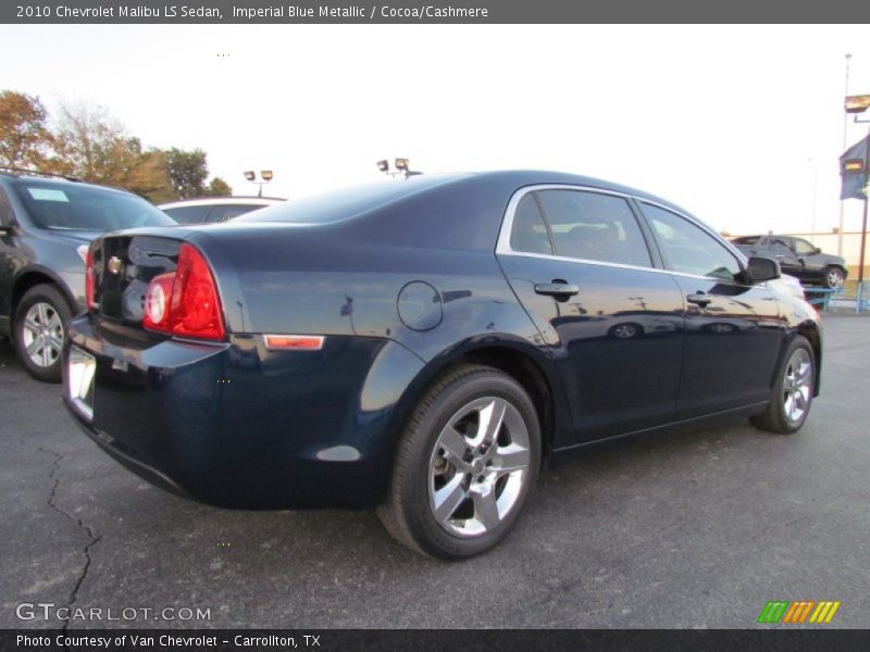 Imperial Blue Metallic / Cocoa/Cashmere 2010 Chevrolet Malibu LS Sedan