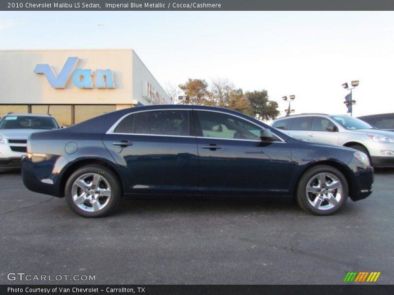 Imperial Blue Metallic / Cocoa/Cashmere 2010 Chevrolet Malibu LS Sedan