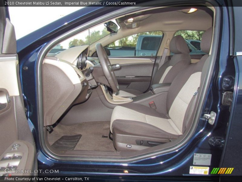 Imperial Blue Metallic / Cocoa/Cashmere 2010 Chevrolet Malibu LS Sedan