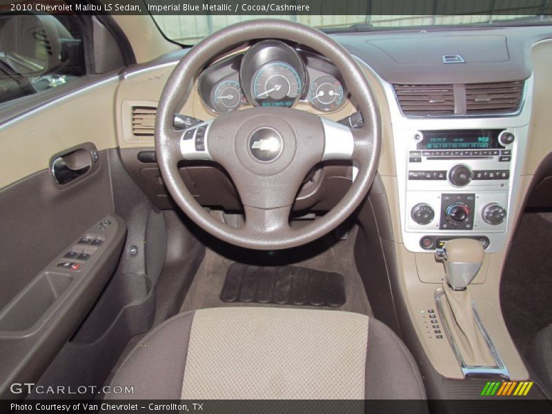 Imperial Blue Metallic / Cocoa/Cashmere 2010 Chevrolet Malibu LS Sedan