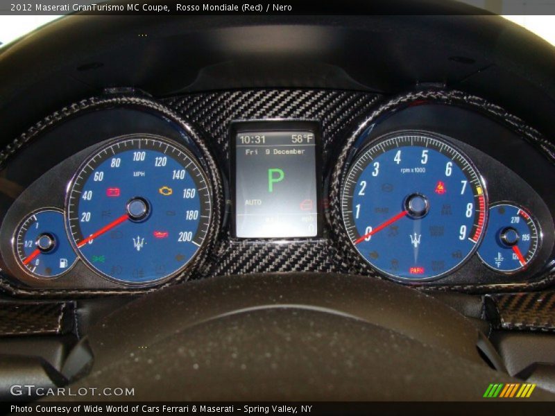  2012 GranTurismo MC Coupe MC Coupe Gauges