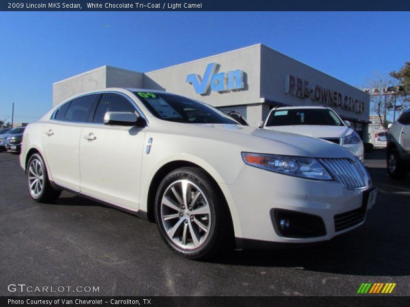 White Chocolate Tri-Coat / Light Camel 2009 Lincoln MKS Sedan