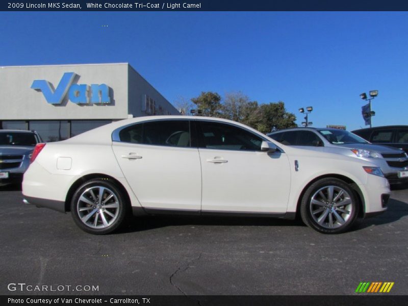 White Chocolate Tri-Coat / Light Camel 2009 Lincoln MKS Sedan