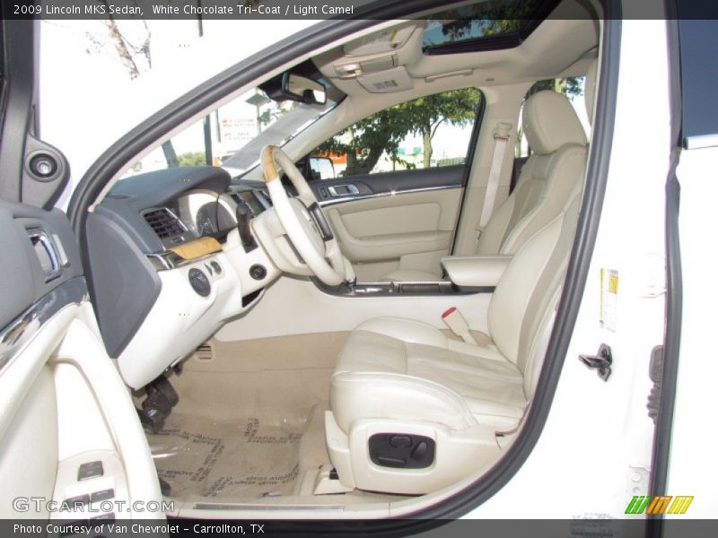 White Chocolate Tri-Coat / Light Camel 2009 Lincoln MKS Sedan