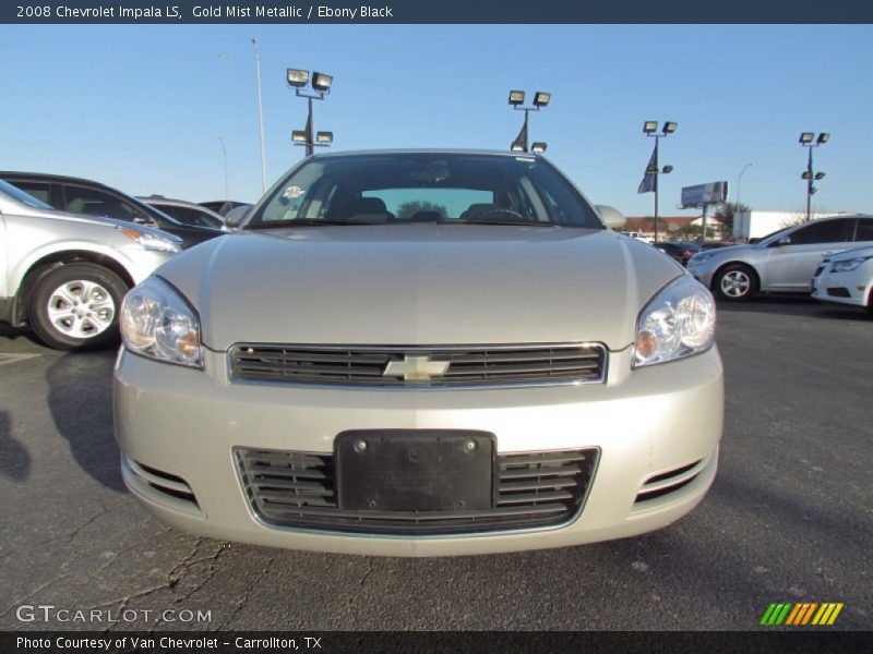 Gold Mist Metallic / Ebony Black 2008 Chevrolet Impala LS