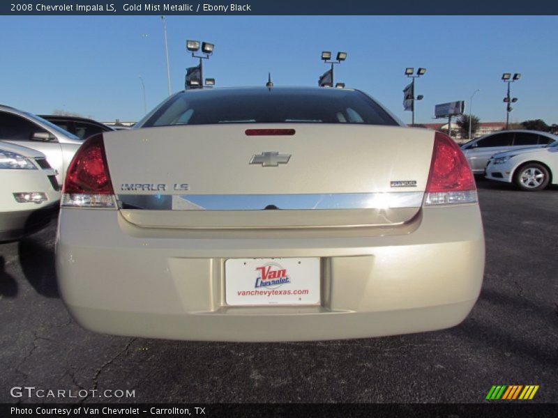Gold Mist Metallic / Ebony Black 2008 Chevrolet Impala LS