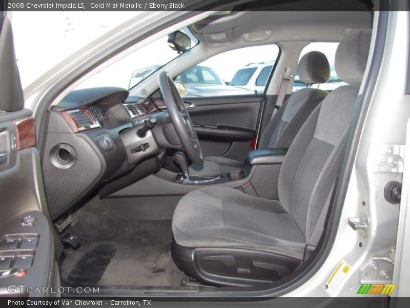Gold Mist Metallic / Ebony Black 2008 Chevrolet Impala LS