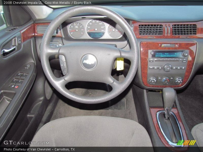 Gold Mist Metallic / Ebony Black 2008 Chevrolet Impala LS